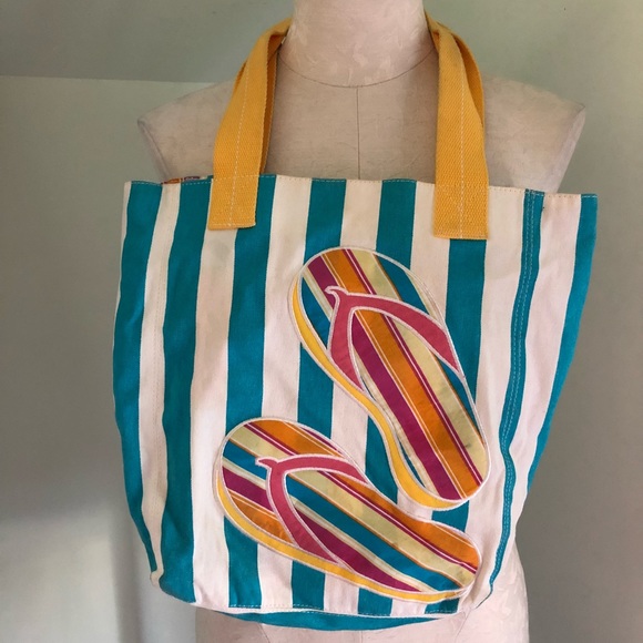 Set of 3 Beach Shopping Carry On Purse Bags - Picture 4 of 8